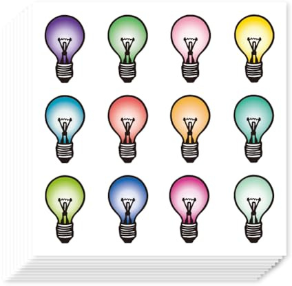 AHANDMAKER 240 pegatinas coloridas para bombillas de 2,5 cm, autoadhesivas, para planificador, calendario, álbumes de recortes, manualidades, decoración de fiestas, bolsa de regalo, sello