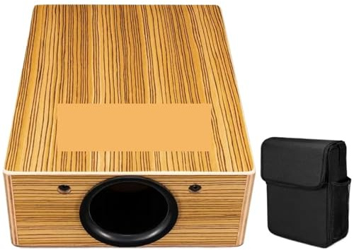 Cajon Box trumma trä cajon med gitarr kompakt miniatyr slagverk instrument med rem och förvaringsväska musikalisk handtrumma