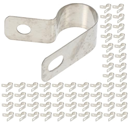 COHEALI Lot de 200 Clips Câbles R en Acier Inoxydable, Clips de Fixation pour Câbles Électriques, Pinces Métalliques Résistantes pour Organisation et Gestion des Fils, Usage Domestique