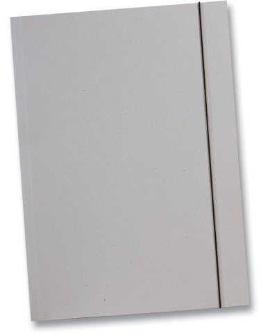 Folia Sammelmappe aus Graupappe 500g/m², DIN A3, mit Gummiband, grau (10 Stück)