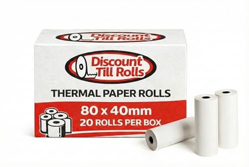 80 x 40 mm Navtex & Marine rouleaux de papier d'enregistrement (20 rouleaux).