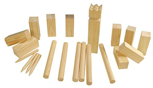 Eliware Kubb Echt-Holz Wikinger Spiel Wurfspiel 21tlg.