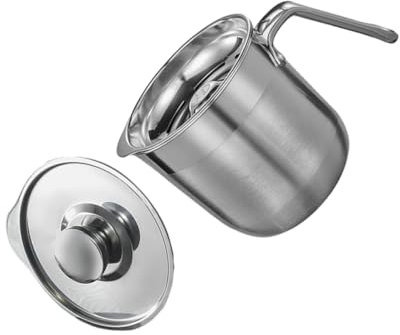 Cabilock Separador De Huevos Acero Inoxidable 1500 Ml Filtro Para Claras y Yemas Tapa Cubo Divisor Utensilio De Cocina Práctico Para Repostería y Uso Doméstico