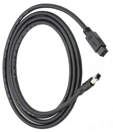 Kfwfuaee Firewires IEEE1394 - Cable adaptador de 6 pines macho a macho de 9 pines para impresoras, escáneres y discos duros