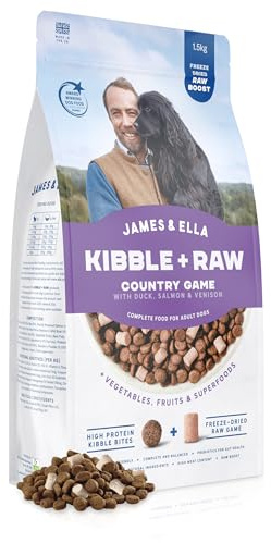 James & Ella Kibble + Raw Dog Food, Game, 1.5 kg