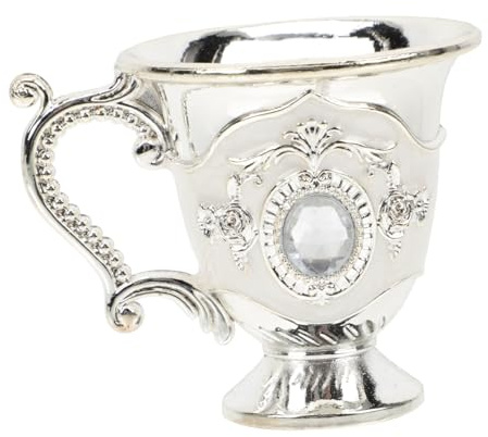 Didiseaon Bicchiere da Vino Bianco Metallo Coppa Antiscossa per Feste e Matrimoni Design Raffinato e Resistente per Uso Confezione