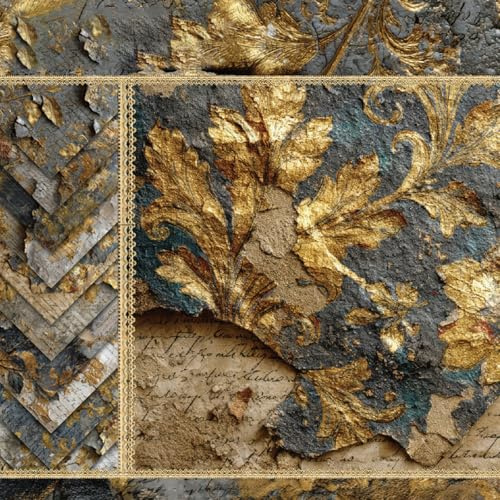 24 Sheets 6x6 in Scrapbook Paper, Vintage Single Sided Patterned Paper for DIY Crafting, Junk Journals, Card Making and Gift Wrapping, 12 Designs (Style 2, one Size)