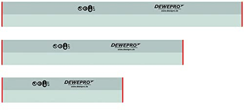 3 tlg. Set - DEWEPRO® Aluminium Trapez Kartätsche - Abziehlatte - Richtscheit - Putzlatte - Längen: 100cm, 150cm und 200cm (1m, 1,5m und 2m)