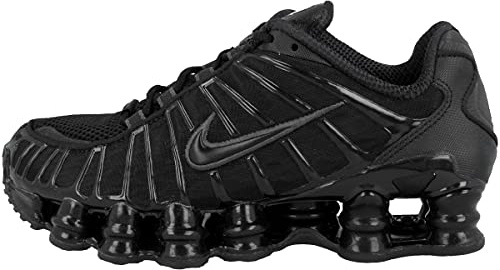 Nike Damen Shox TL Sneaker, Mehrfarbig (Black/Black/MTLC Hematite/Max Orange 000), 44.5 EU