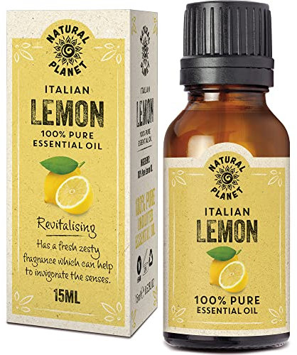 Natural Planet Italian Lemon Essential Oil 15ML Natural 100% Pure & Undiluted Therapeutic Grade Pure, Cruelty Free…