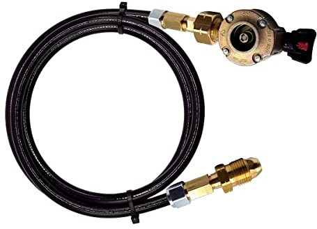 DN Autogas Parts LPG 21mm Clip-On Gas Cylinder Filler Set with UK POL Gas Bottle Adapter for Filling Empty Gas Bottles, 4 m