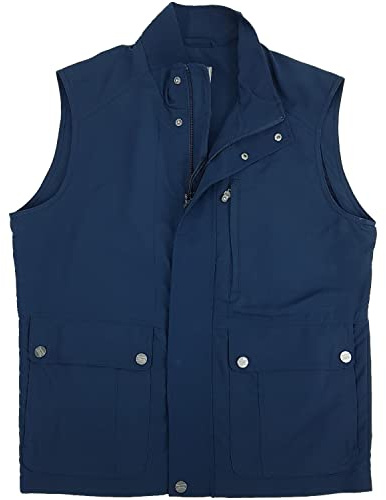 SEA BARRIER Gilet Uomo Giubbotto Senza Maniche Smanicato Blu Taglie Forti 3XL 4XL 5XL 6XL (5XL - Blu)