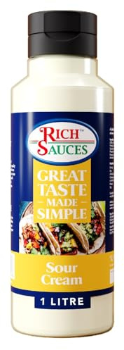 GTMS Vegan Sour Cream 1L | Thick, Creamy Plant-Based Sour Cream Alternative with Authentic Flavour & Texture | Developed in the UK Gluten & Dairy Free