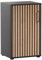 Lomadox Aktenschrank Büroschrank Büromöbel Mehrzweckschrank 51cm Breite modern in schwarz Aktustikpaneel-Optik