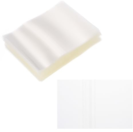 PATIKIL 100Pezzi Fascette Termoretraibili In PVC Forate 86x56mm