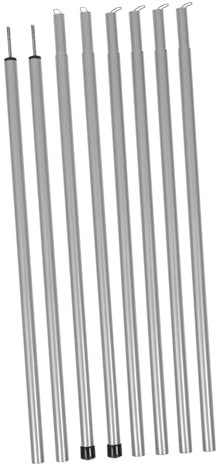 NULYLU 8stücke Camping Zeltstangen Einstellbare Stützstangen Für Zelte Robuste Und Tragbare Zeltgestänge Wetterbeständig Für Outdoor Aktivitäten Und Zeltzubehör