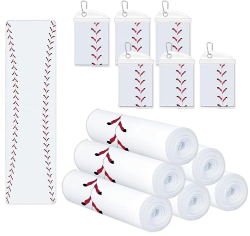 pldnhzua 6-Pack Cooling Towels for Baseball - White Sports Towels with Carry Pouch, 40 x 12 Chill Neck Gaiters for Athletes, Microfiber Football Tennis Gift for Team, Coach, Boys