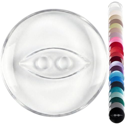 Transparent Knitwear Cardigan Buttons, 16mm Fish Eye, Pack of 10 Matching