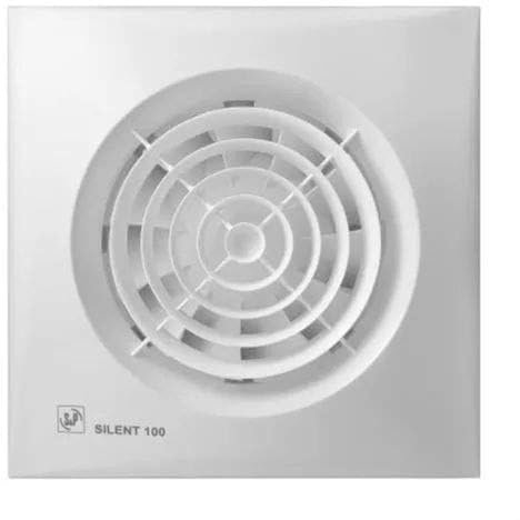 S&P 5210401500 SILENT-100 CRZ Extractores de Baño, 220-240V, 50Hz