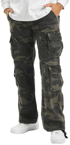 BRANDIT PURE VINTAGE TROUSER CARGOHOSE HOSE bis 7XL (Darkcamo)XXL