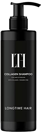 LONGTIME HAIR® Extensions Shampoo mit Collagen & Hitzeschutz | 200ml | Vegan & Ohne Parabene