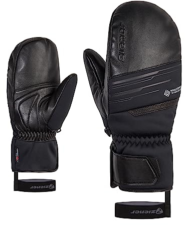 Ziener Herren GARCELO Ski-Fäustling/Wintersport | Primaloft, Soft-Shell, Black, 9,5