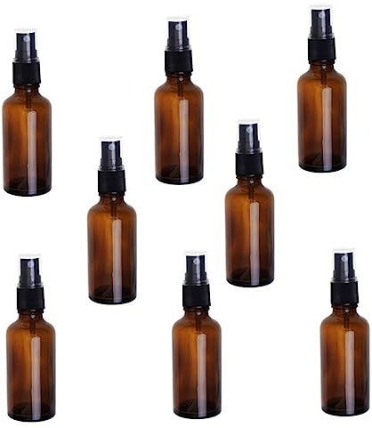 Beavorty 8pcs Essential Oil Sprayer Brown Glass Spray Bottles Kitchen Bbq Squirt Bottle Mist Sprayer for Plant