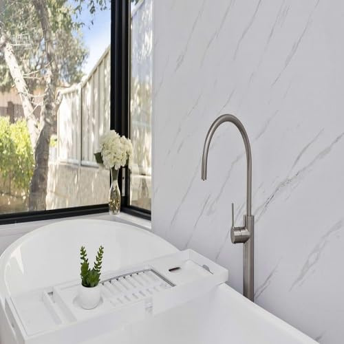 Carrara Marble Shower Panels 1m x 2400mm x 10mm Easy to Install PVC Made Wet Wall Panels