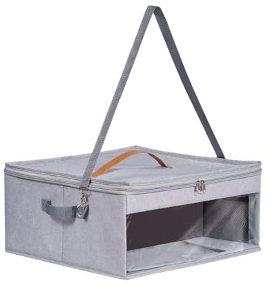 Boîte à chapeaux de voyage - Boîte à chapeaux - Boîte de rangement pour chapeaux - Mallette pour les voyages - Organisateur de couvre-chefs avec grande capacité avec couvercle à fermeture éclair et