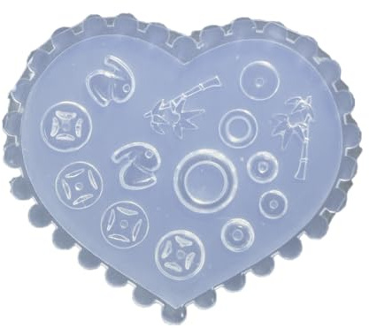 WWHJR Nails Art - Moldes de silicona para fiestas y salones, manicura, joyería, plantillas de uñas en relieve para mujer, plantillas de arte de uñas