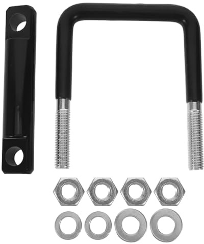 ibasenice Abrazadera para Remolques de Acero Carbono Antirruido y Resistente la Intemperie Accesorio Exterior para Portaequipajes y Enganche de Coches Furgonetas y Suvs