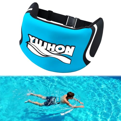 YUJHON Swim Belt for Adults, Adjustable Flotation Belt,Water Aerobics Belt with Zippered Pocket,3-Section EPE Bouovancy Floating Belt for Aqua Jogging,Pool Exercise Equipment