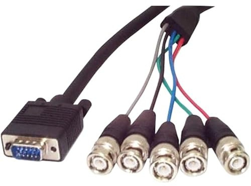 StarTech.com 6 ft. (1.8 m) VGA to BNC Cable - HD15 VGA to 5 BNC - Coaxial High Resolution - Male/Male - BNC Cable - (VGABNC5)
