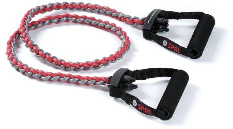 SPRI Braided Xertube Resistance Bands – Premium Exercise Band for Men & Women – Workout Equipment for Home Gym Fitness Training – Comfort Grip for Strength, Weights, and Resistance - Medium