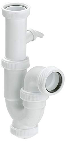 ABRISA Sifon Curvo Extensible Con Toma Lavadora 1 1/2 Ø 40 Mm.