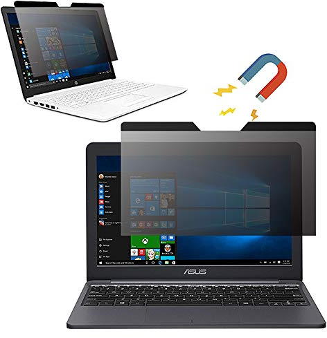 FiiMoo Magnético Protector de Pantalla Premium Privacy para Ordenador Portátil 15.6 Inch, Filtro de privacidad magnético | Easy On/Off Privacy Filter para 15.6 (16:9)