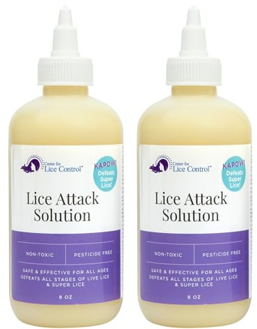 Kapow 8oz Head Lice Shampoo that Kills Eggs and Lice – Strong Yet Gentle Formula with Pleasant Scent, Non-Toxic, Pesticide-Free, Lice Prevention Shampoo Safe for Sensitive Scalps and Family Use