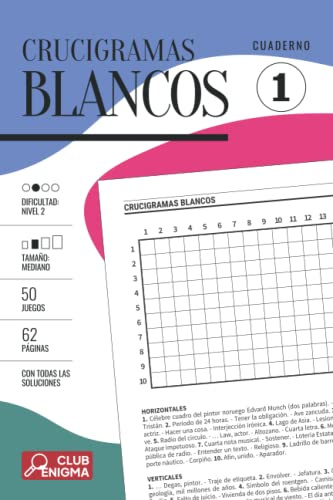 Crucigramas Blancos - Cuaderno 1