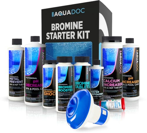 Aquadoc Brom-Whirlpool-Starter-Set für Spas, komplettes Spa-Wartungsset mit Brom-Tabletten & komplettes Whirlpool-Chemikalien-Starterset (Brom-Whirlpool-Starter-Kit)