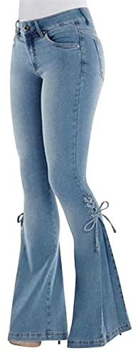 Runstarshow Womens High Waisted Flare Jeans
