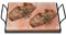 Joparri Pierre de sel pour barbecue - 30 x 20 x 3 cm - Avec plaque en fer - Sel de cristal original du promontoire - Réutilisable