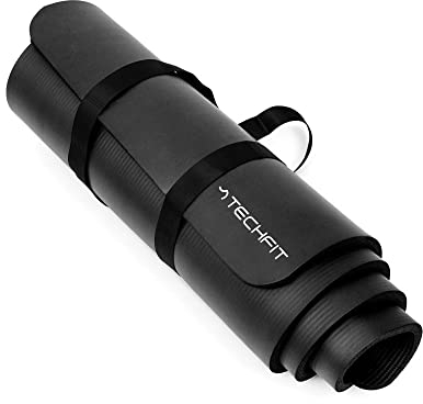 TechFit Yogamatte Rutschfest für das Fitnessstudio zu Hause - Pilates Matte für das Heimtraining, Yoga Matte Dicker für Frauen,Fitnessmatten,Campingmatte, Perfekt für Aerobic, Streckung 180X60, 10 mm