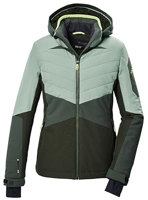 killtec Skidjacka/funktionell jacka för kvinnor med dragkedja och snöfall KSW 34 WMN SKI JCKT, ljus stålmint, 38, 41967-000