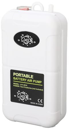 Mini-Luftpumpe, Aquarium-Sauerstoffpumpe, 5 W, Tragbare Aquarium-Belüfter-Luftpumpe mit 0,6 M Schlauch für Aquarien, Angeln Im Freien