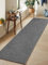 LEKEEPGO Flur Teppich Läufer 65x240cm, Waschbarer Teppich Flur, Läufer Flur, Küchenteppich Waschbar rutschfest, Küchenläufer rutschfest, Saugfähig Teppichläufer für Küche, Flur, Waschküche, Grau