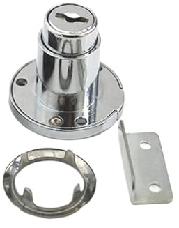 Serrure de tiroir circulaire en bois for armoire de cuisine, serrure à pression en Nickel, clé d'ordinateur, différents matériels de meubles