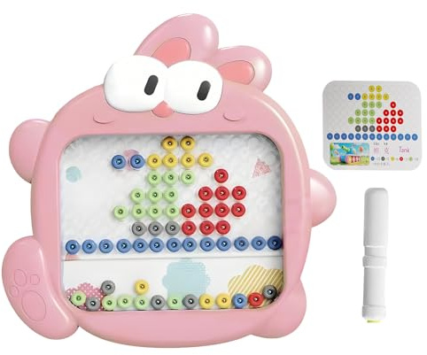 Pizarra de dibujo magnética para niños - Pizarra magnética de juguete para niños, tableta de aprendizaje lindo diseño actividades para niñas preescolar viaje cumpleaños Navidad Pascua