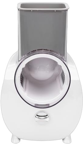 Topiky Rallador de Queso Eléctrico, Cortador de Verduras Giratorio con 4 Cortadores Reemplazables, Rallador de Cocina, Cortador de Verduras, Triturador de Queso para Cocina, Ensalada de Patatas, y