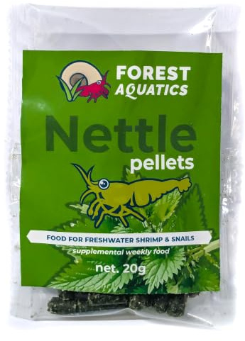 Nettle Pellets Food For Aquarium Shrimp and Snails 20g