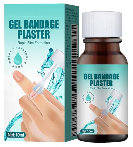 KOAHDE Líquido para el Cuidado de Heridas,Gel Vendaje Yeso,10ML,Mejorar la Piel del Cuerpo,Cuidar la Transpirabilidad,Gel Líquido Transparente